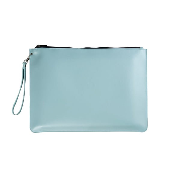 Leather Document Holder Multifunctional A6 Conference File Folder Business Stationery Information Leather Bag Waterproof Storage File Bag for Office Use