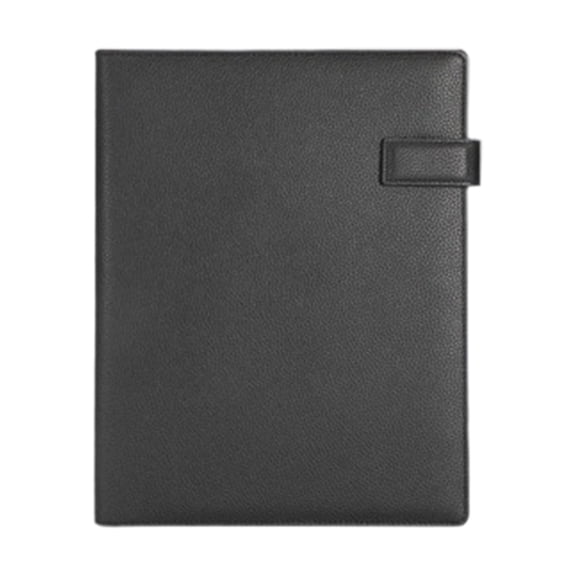 Leather Document Organiser Conference Folder with Writing Board for Office Use