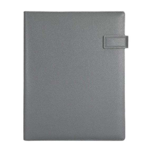 Leather Document Organiser Conference Folder with Writing Board for Office Use