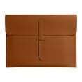 thumbnail image 1 of Leather Document Organizer A4 File Folder Business Portfolio with Waterproof Material for Office Documents, Classic Brown PU Leather Storage Bag for Contracts and Files, 1 of 6