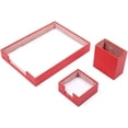 thumbnail image 1 of Leather Document Tray - Pen Holder - Note Paper Holder -3 Accessories-Desk Organizer - Office Desk Accessories - Desktop Storage - 3 PCS, 1 of 6