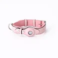 thumbnail image 1 of Leather Dog Collar Pet Adjustable Necklaces with Luxury Design for Apple Airtag LocationPositioning Device Cover Cat Accessories (Pink,S), 1 of 7