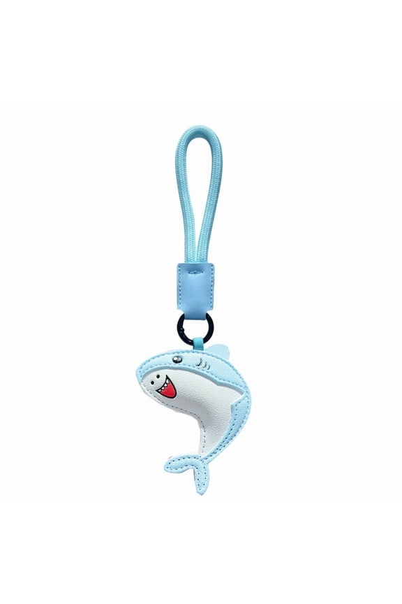 Leather Dolphin Keychain Cute Ocean Animal Design Keyrings for Bags and Keys Perfect Gift for Marine Life Lovers