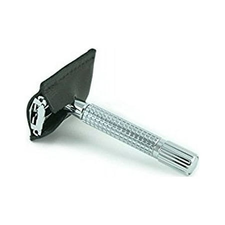 Leather Double Edge Razor - Protective Sleeve Case - Fits All Safety Razor Heads