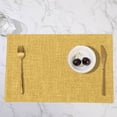thumbnail image 1 of Leather Double-Sided Placemat Set of 1 Heat-Resistant Table Mat, Scandinavian Style Insulated Nylon Dining Mat for Kitchen Table, Burn Protection Rollable Decor, 1 of 6