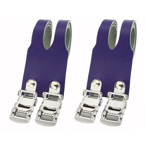 Leather Double Toe Straps Blue. Bike pedal strap, bicycle pedal strap, bicycle part, bike part, bike accessory, bicycle part