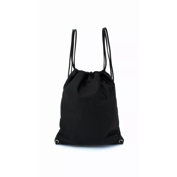 Leather Drawstring Backpack