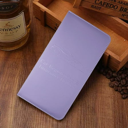 Leather Driver License Holder Car Document Organizer Registration Insurance Card Protective Case Wallet Car Accessories