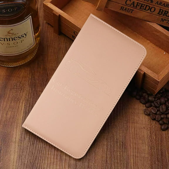 Leather Drivers License Holder Case for Car Registration Insurance Card Document Organizer Protective Wallet RFID Blocking