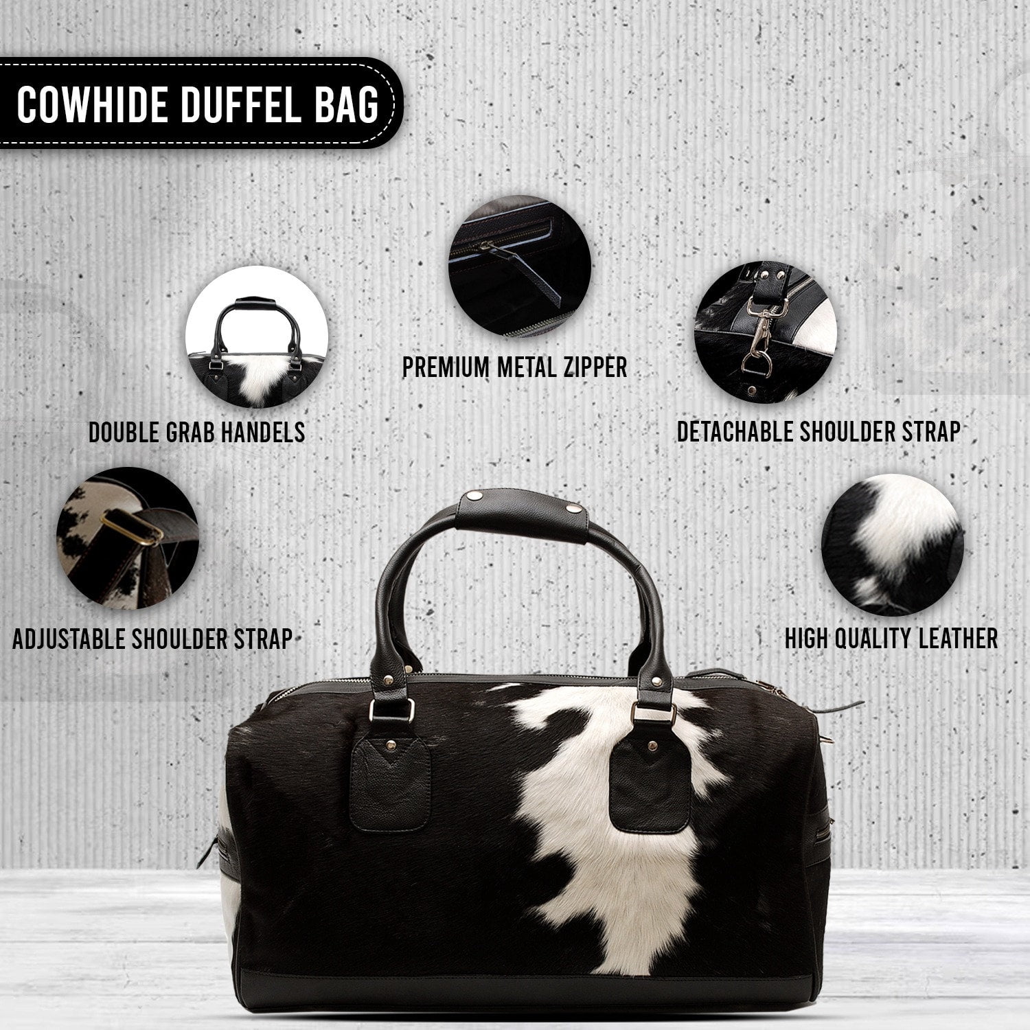 Leather Duffle Bag Cowhide Large Leather Duffel Women Travel Weekend Holiday Bag Men Sport Overnight Weekender KDL-15