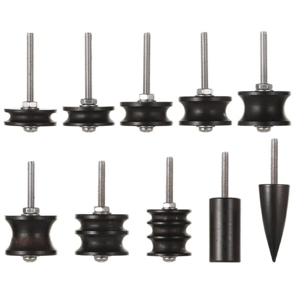 10-in-1 Leather Burnisher Kit for Rotary Tools - 3mm Shank Professional Edge Polisher Bits | Instant Shine for Belts, Wallets, Bags | Beginner-Friendly Leather Craft Tools