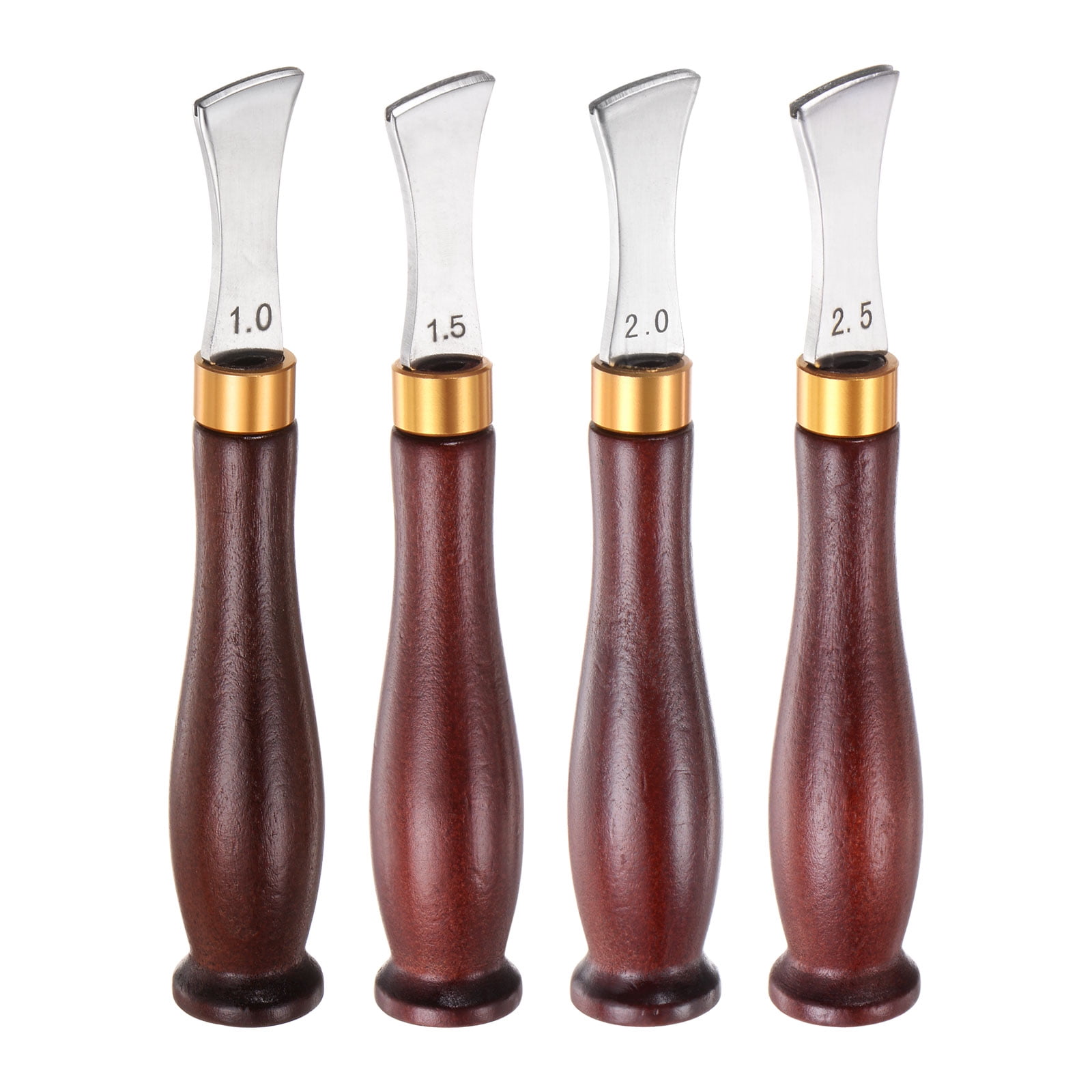 Leather Edge Creaser 1mm 1.5mm 2mm 2.5mm Stainless Steel DIY Leather, Red