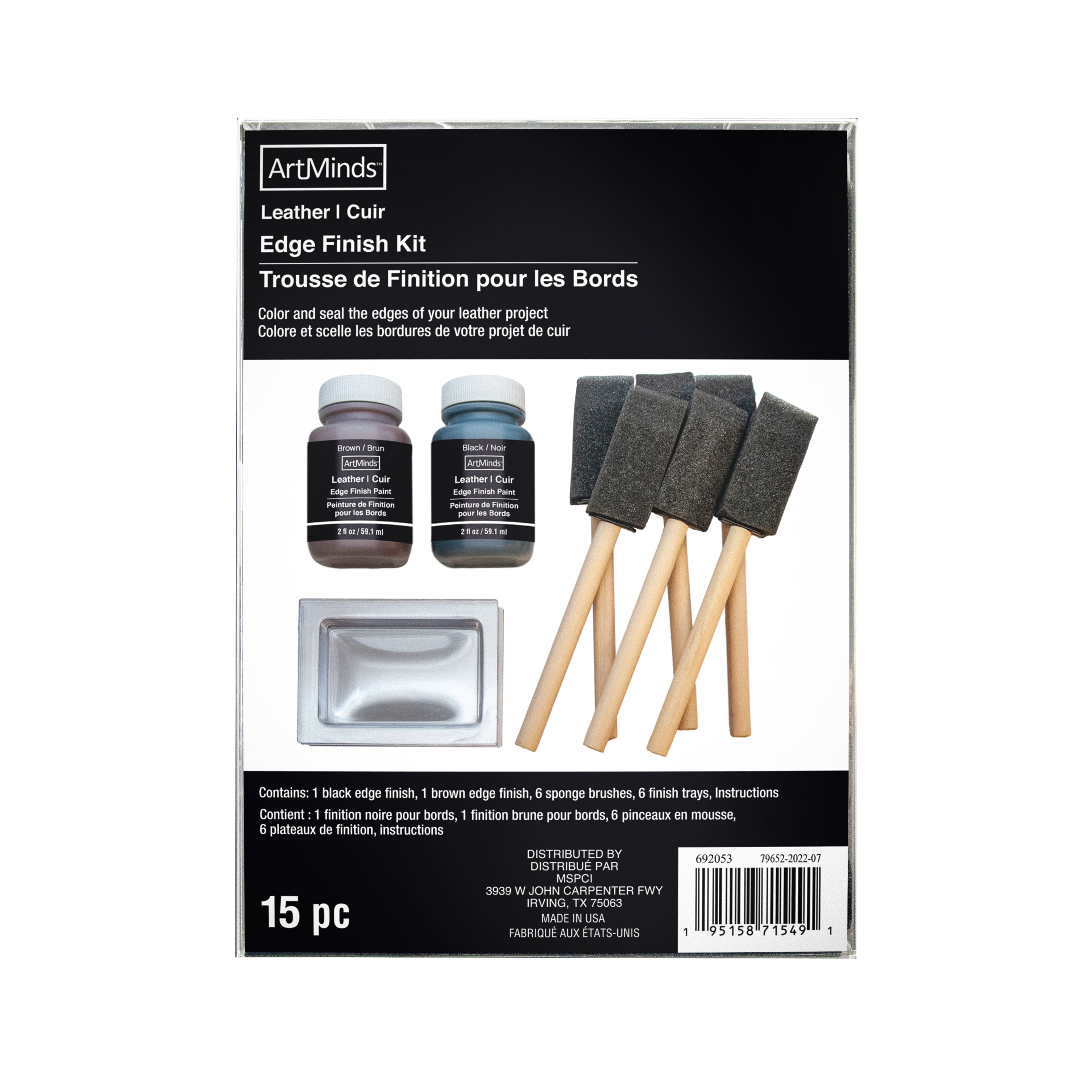 ArtMinds Leather Edge Finish Kit 15pc