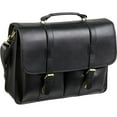 thumbnail image 1 of Leather Executive Briefcase, Black, 1 of 1