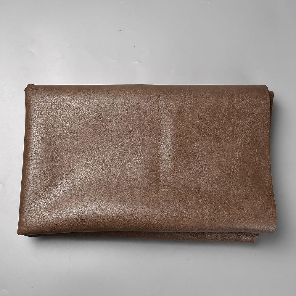 Leather Fabric Black Leather Sheets Material Soft Touch Grain Waterproof Leather Upholstery 1 Yard 54"x36" 1MM Thick
