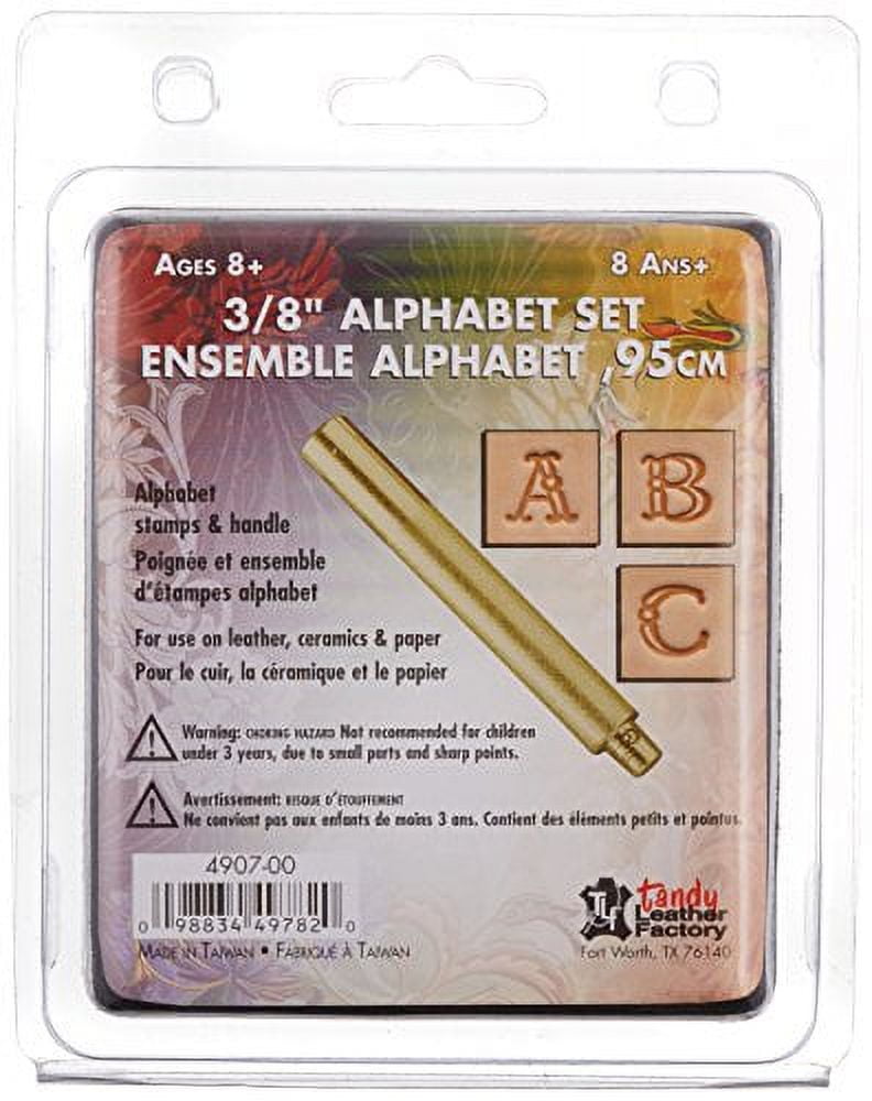 Alphabet Stamp SetFancy .375", Pk 1, Tandy Leather Factory