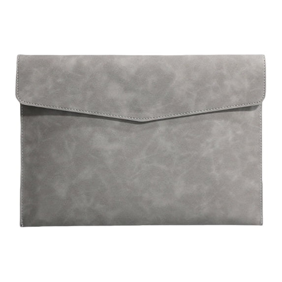 Leather File Bag, Magnetic Lock Document Organizer, A4 Paper Folder, Waterproof Business Briefcase, Office Study Storage, Durable Artificial Leather