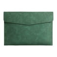 thumbnail image 1 of Leather File Bag, Magnetic Lock Document Organizer, A4 Paper Folder, Waterproof Business Briefcase, Office Study Storage, Durable Artificial Leather, 1 of 7