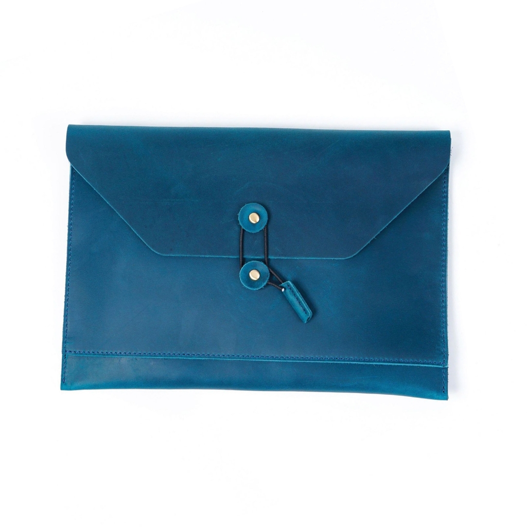 PU Leather File Folder with Multiple Card Slot, String Closure Document Holder