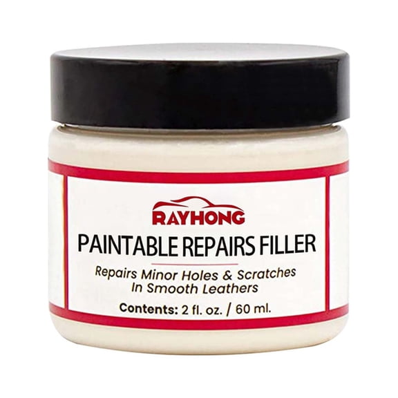 Leather Filling Paste, Used To Or Repair Holes, Tears, Cracks, Scratches In Leather Car Seats, Furniture, and Shoes - Flexible.