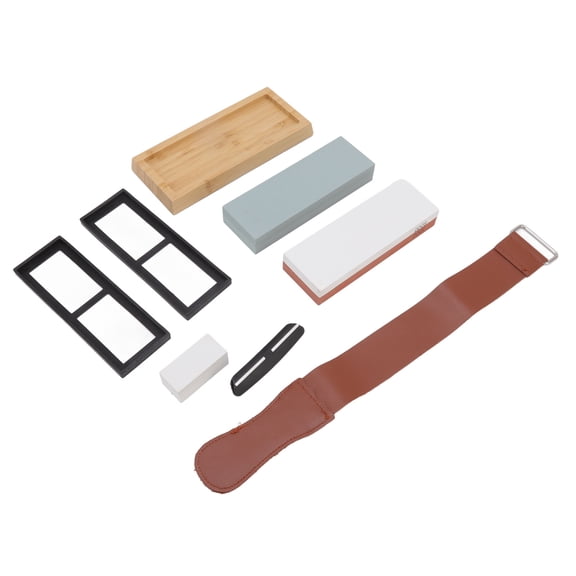 Leather Finishing Strop, Genuine Leather For Precision Sharpening System, Double Sided Knife Sharpening Tool Offers Smooth Shave, Professional Design