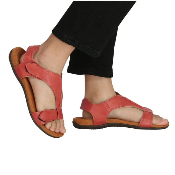 Juebong Sandals clearance Leather Flat Sandals for Women Girls Bunion Corrector Sandals,Comfy Platform Shoes for Women Casual Summer Boho Flats
