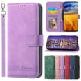 thumbnail image 1 of Leather Flip Wallet Case For Samsung Galaxy S24 Ultra S24Plus S23 Ultra S23Plus S23FE S22 Ultra S22Plus S21 S21FE S20 S20Ultra S20FE S10 S10Plus S10 5GLeather Case Card Slot Protect Cover, 1 of 15
