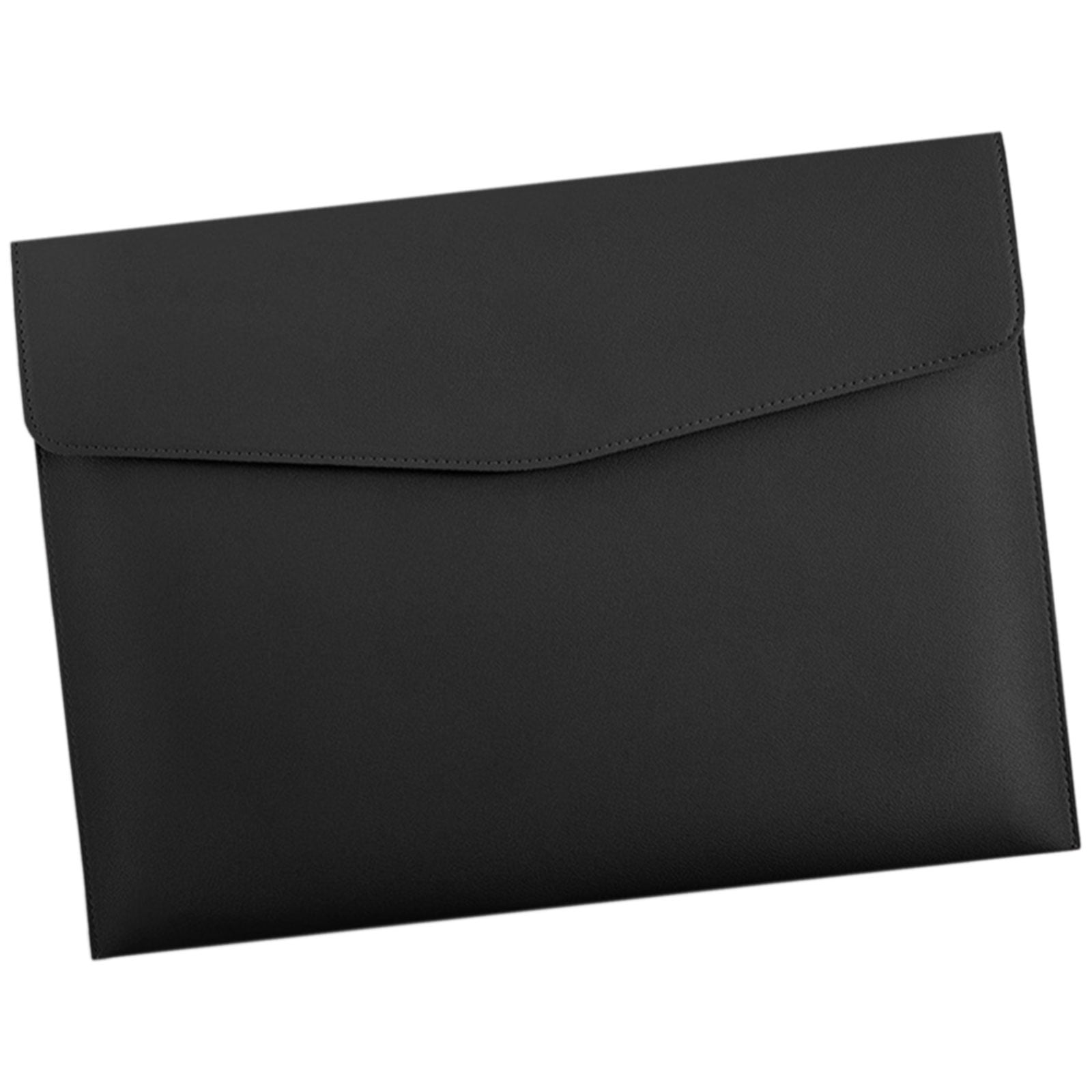 PU Leather Document Folder Carrying Case Closure Water Resistant File ...