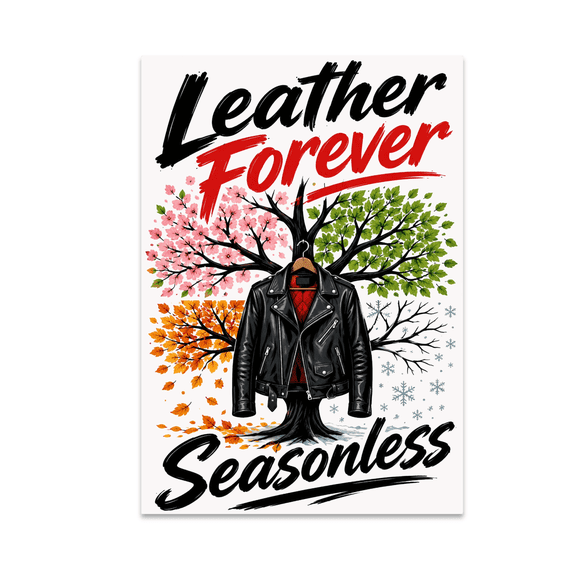 Leather Forever Seasonless Wall Art - Fashion Enthusiast - 13x19 Poster Print
