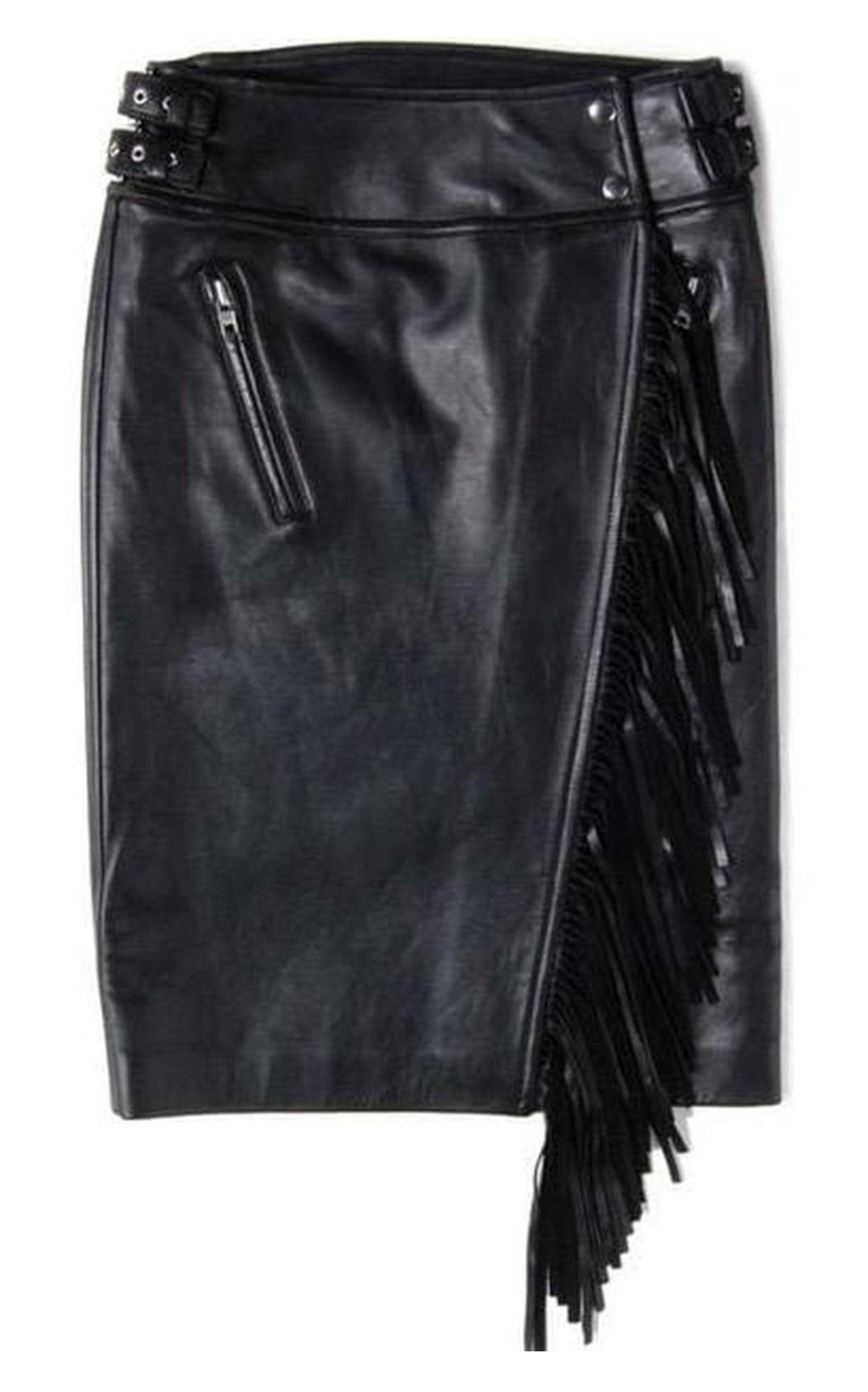 スカート Leather Fringe Moto Skirt Leather Fringe Moto Skirt - Walmart.com