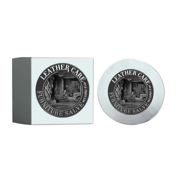 Leather and Furniture Repair Salve - Deep Nourishing Care for Wood and Leather - Revitalizing Conditioner with Natural Oils, Shea Butter, and Beeswax - Restores Dry, Cracked Leather Sofas, Shoes