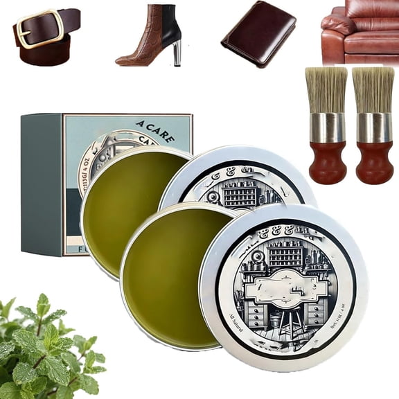 Leather & Furniture Repair Salve, Leather Salve and Brush for Furniture, Household Upholstery Cleaners for Home, Wood Furniture Repair Salves, for Wood for Sofa, Car Seats,