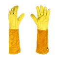 thumbnail image 1 of Leather Gardening Gloves With Forearm Protection, Prick Resistant Long Rose Trimming Gloves, 1 of 5