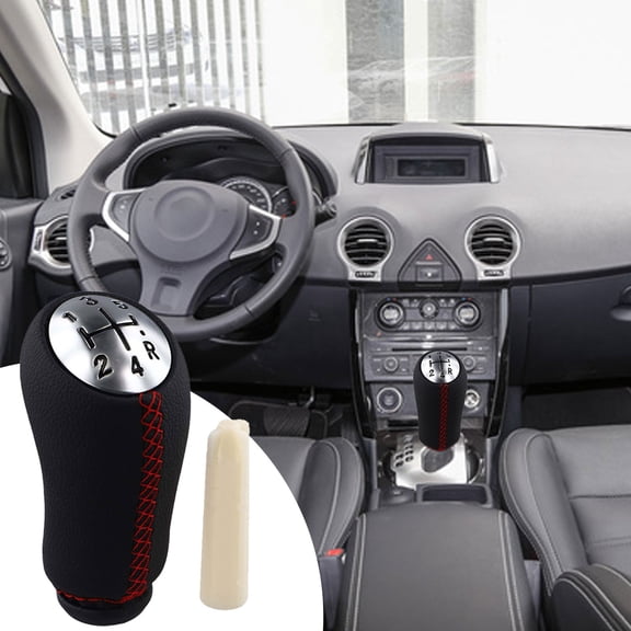 Leather Gear Knob Lever With 5 Speed Pattern for Renault for Clio Iii for Megane 2 for Laguna Compatible 2003 2009 Models
