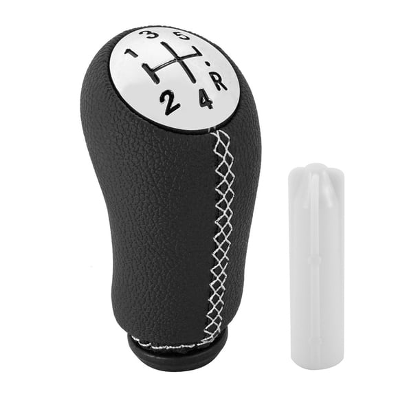 Leather Gear Knob Lever With 5 Speed Pattern for Renault for Clio Iii for Megane 2 for Laguna Compatible 2003 2009 Models
