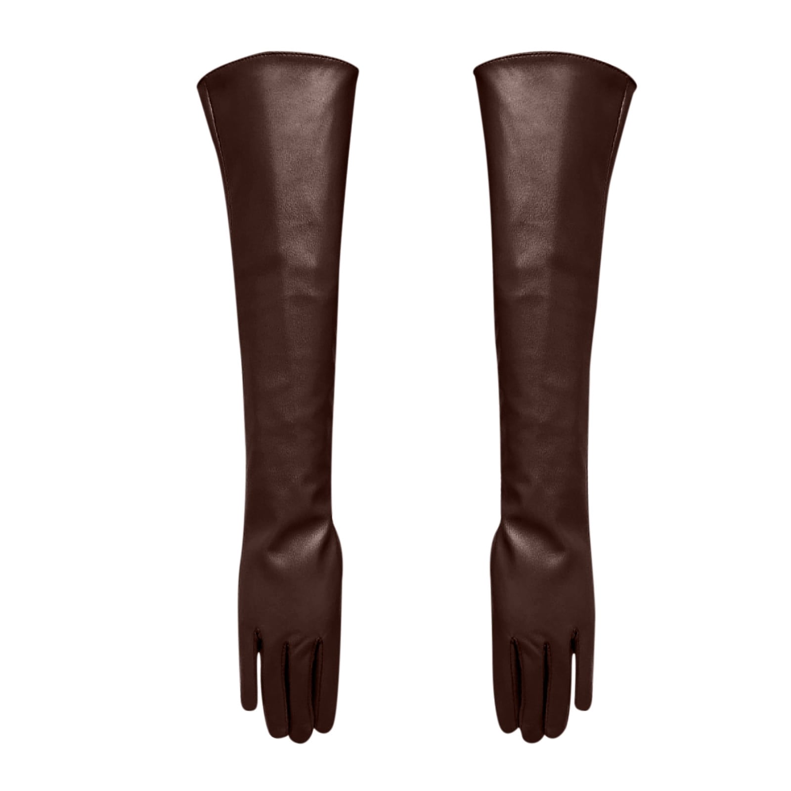 Long Leather Gloves