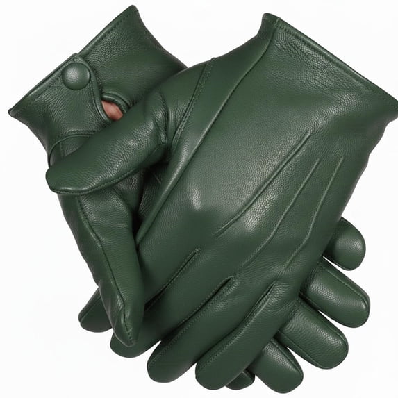 Leather Gloves for Men – Genuine Leather, Stylish & Durable Gloves for Daily Use, Driving and Outdoor Activities