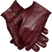 Leather Gloves for Men   Genuine Leather, Stylish & Durable Gloves for Daily Use, Driving and Outdoor Activities
