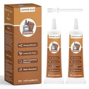 GDDP 2x60ml Clear Soft Strong Waterproof Leather Glue, Instant Bonding Permanent Adhesive, 24h Cure