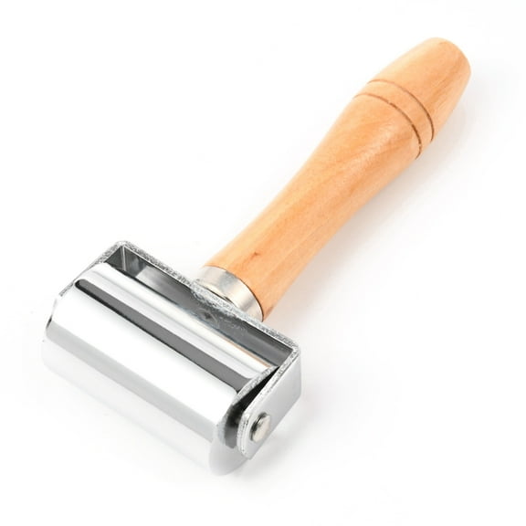 Leather Glue Edges Laminating Roller Craft DIY Handmade Crease Tool Leather Craft Roller BurlyWood 157x73.5mm