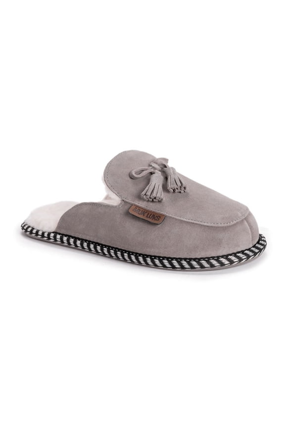 Leather Goods by MUK LUKS Women's Cosette Mule Slippers 8 - Driftwood