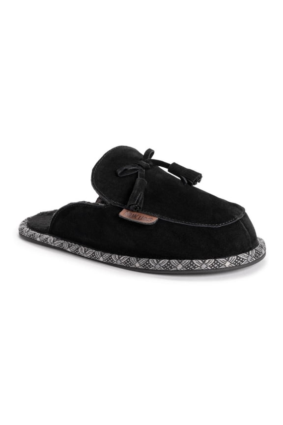 Leather Goods by MUK LUKS Women's Cosette Mule Slippers 8 - Ebony