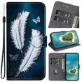 thumbnail image 1 of Leather For Google Pixel 10 / Pixel 10 Pro 6.3-inch Wallet Case Crystal Material Painted Animal&Flowers&Hearts Pattern, Wallet For Women Men Card Holder Magnetic Clasp Kickstand Folio Cover,Color-2, 1 of 7