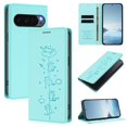 thumbnail image 1 of Leather For Google Pixel 10 / Pixel 10 Pro, RFID Blocking Protection, Playful Cats Embossed Flip Wallet Leather Case With Card Holder Magnetic Closure  Phone Cases Cover,Green,For Pixel 10 / 10 Pro, 1 of 7