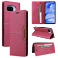 thumbnail image 1 of Leather For Google Pixel 10a 6.3-inch Case , RFID Blocking,Flip Color blocking Wallet Leather Case With Cash Holder Magnetic Closure Shockproof Kickstand Protective Phone Cases Cover,Red, 1 of 10