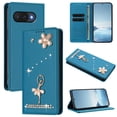 thumbnail image 1 of Leather For Google Pixel 10a Case 【RFID Blocking】Ballet Girl Flip Wallet Leather Case With Card Holder Magnetic Closure  Phone Cases Cover,Blue,For Pixel 10a, 1 of 8