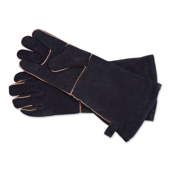 Leather Grill Gloves, Black