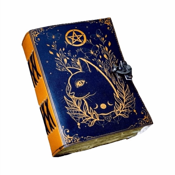 Leather Grimoire: 200 Page Book of Shadows - Vintage Spell Book