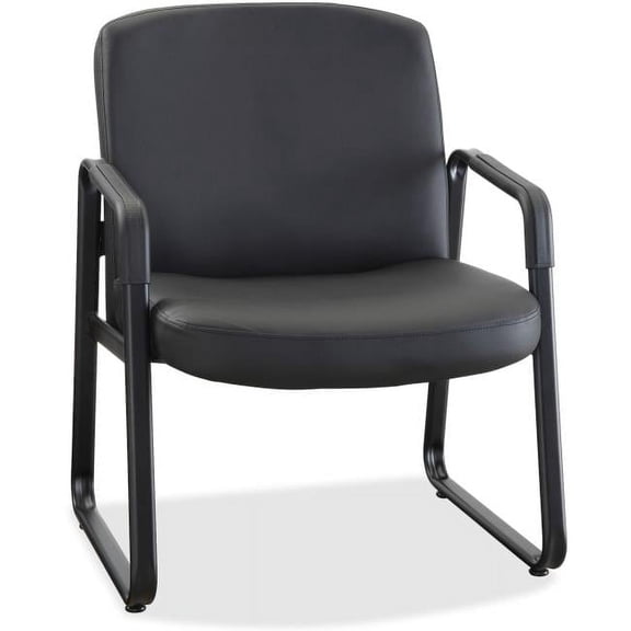 Leather Guest Chair - Black - Big & Tall