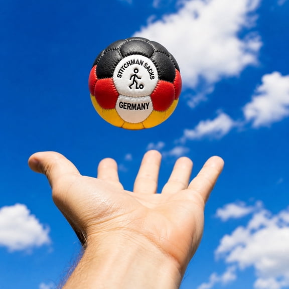 Leather Hacky Sack, Leather Training Sack, Football Training, Sports Skill Training, 2.5 Inch Diameter Handheld Toss and Catch Coordination Training Tool, Lightweight Portable for